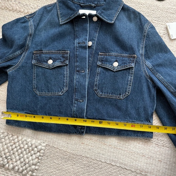COS Cropped Denim Jacket 6 NWT - Picture 12 of 16